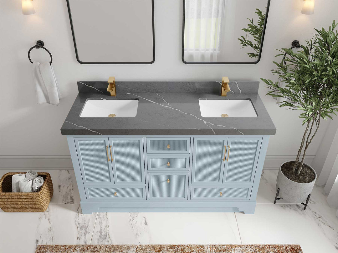 Alys 60 in. W x 22 in. D Double Sink Bathroom Vanity - Willow Bath and Vanity