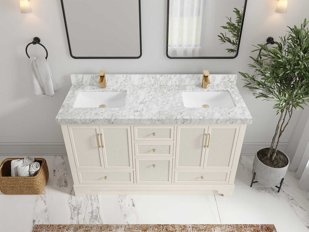 Alys 60 in. W x 22 in. D Double Sink Bathroom Vanity - Willow Bath and Vanity