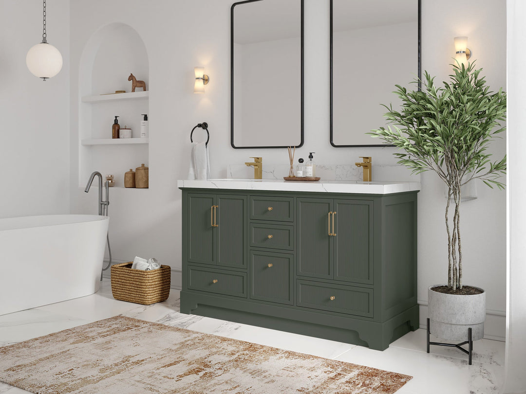 Alys 60 in. W x 22 in. D Double Sink Bathroom Vanity - Willow Bath and Vanity