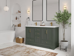 Alys 60 in. W x 22 in. D Double Sink Bathroom Vanity - photo 2