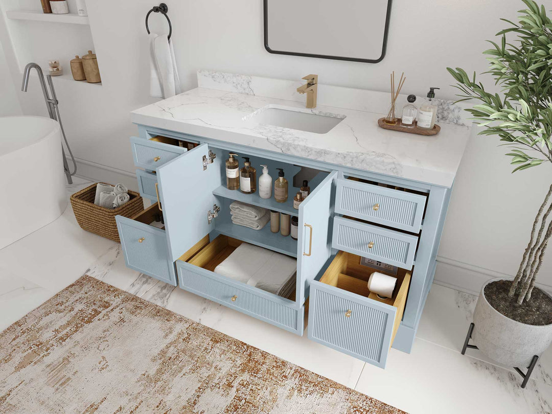 Alys 60 in. W x 22 in. D Single Sink Bathroom Vanity - Willow Bath and Vanity