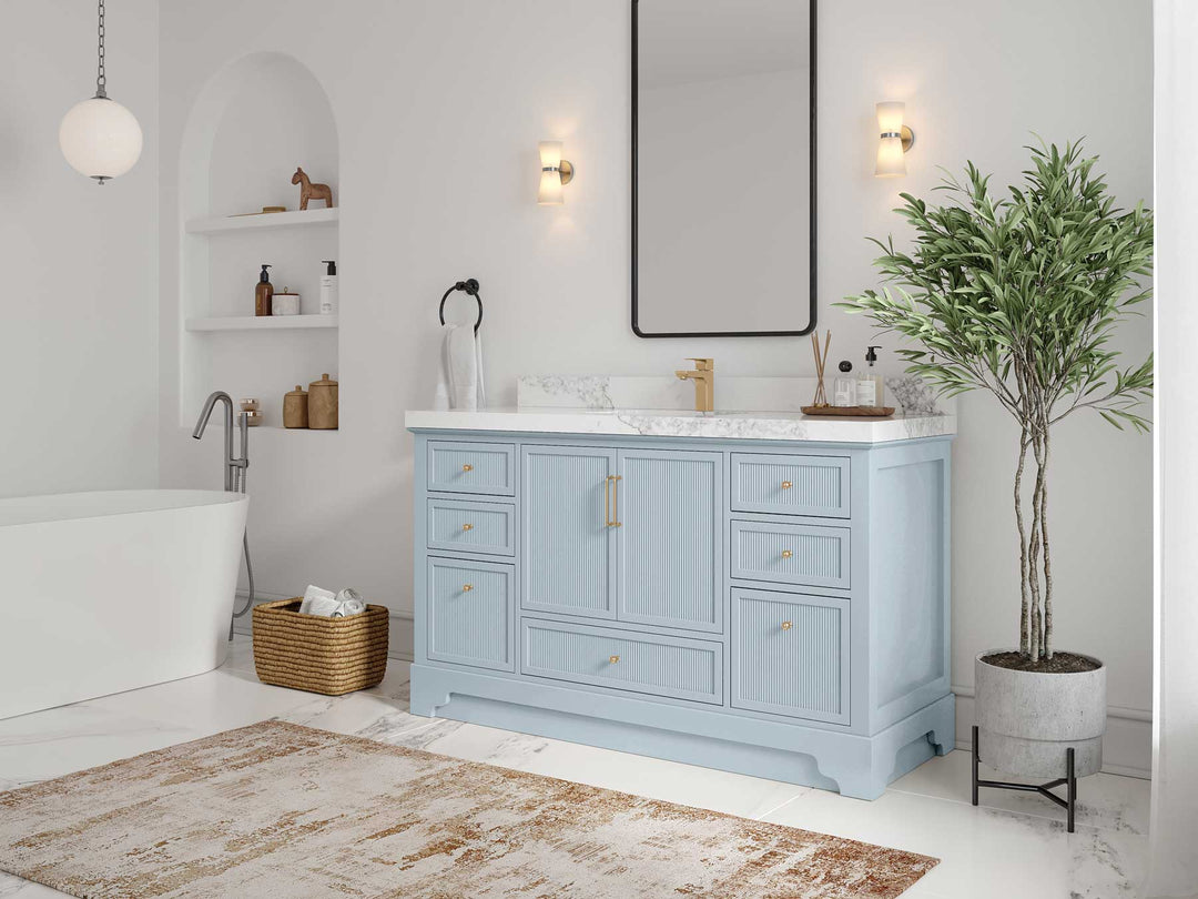 Alys 60 in. W x 22 in. D Single Sink Bathroom Vanity - Willow Bath and Vanity