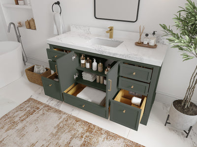 Alys 60 in. W x 22 in. D Single Sink Bathroom Vanity - Willow Bath and Vanity