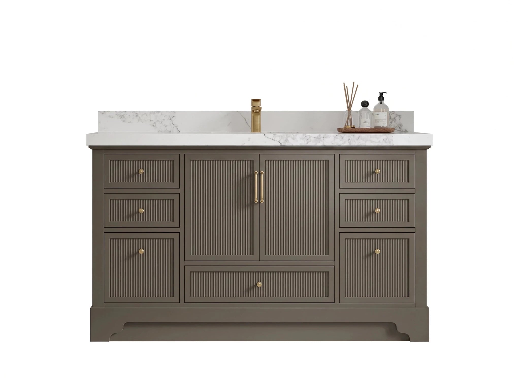 Alys 60 in. W x 22 in. D Single Sink Bathroom Vanity - Willow Bath and Vanity