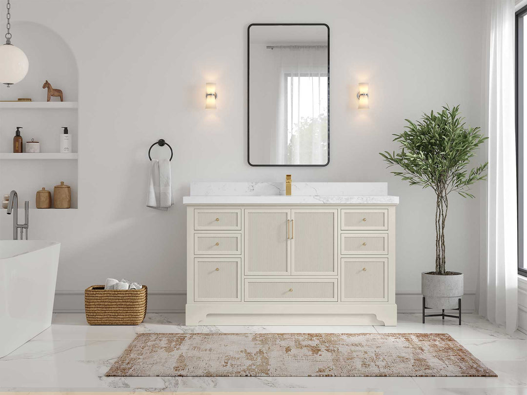 Alys 60 in. W x 22 in. D Single Sink Bathroom Vanity - Willow Bath and Vanity