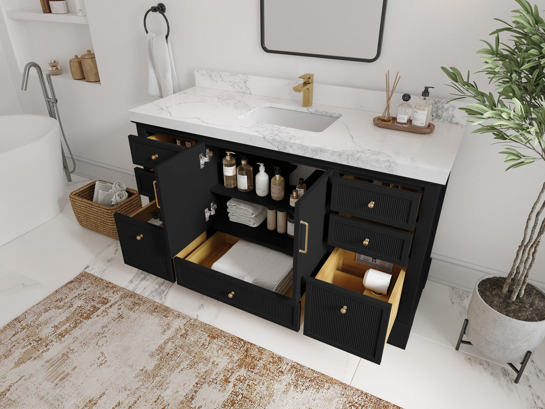 Alys 60 in. W x 22 in. D Single Sink Bathroom Vanity - Willow Bath and Vanity