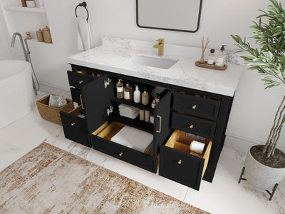 Alys 60 in. W x 22 in. D Single Sink Bathroom Vanity - Willow Bath and Vanity