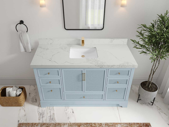 Alys 60 in. W x 22 in. D Single Sink Bathroom Vanity - photo 4