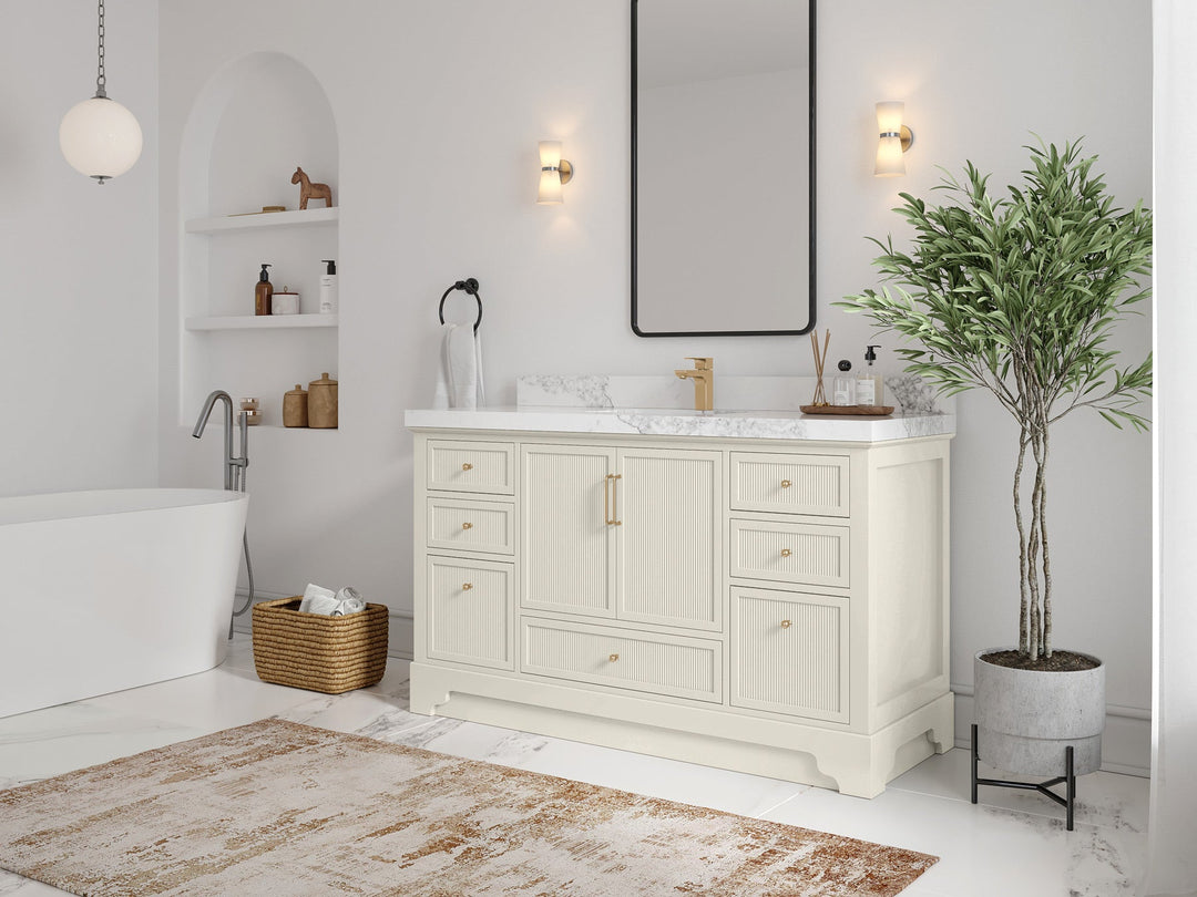 Alys 60 in. W x 22 in. D Single Sink Bathroom Vanity - Willow Bath and Vanity