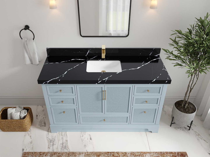 Alys 60 in. W x 22 in. D Single Sink Bathroom Vanity - photo 35