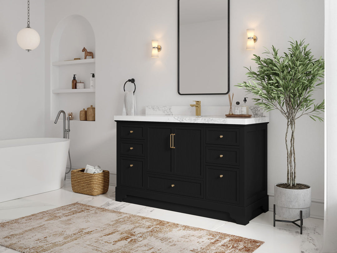 Alys 60 in. W x 22 in. D Single Sink Bathroom Vanity - Willow Bath and Vanity