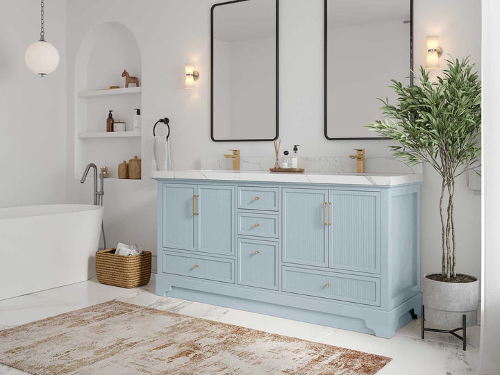 Alys 72 in. W x 22 in. D Double Sink Bathroom Vanity - photo 2