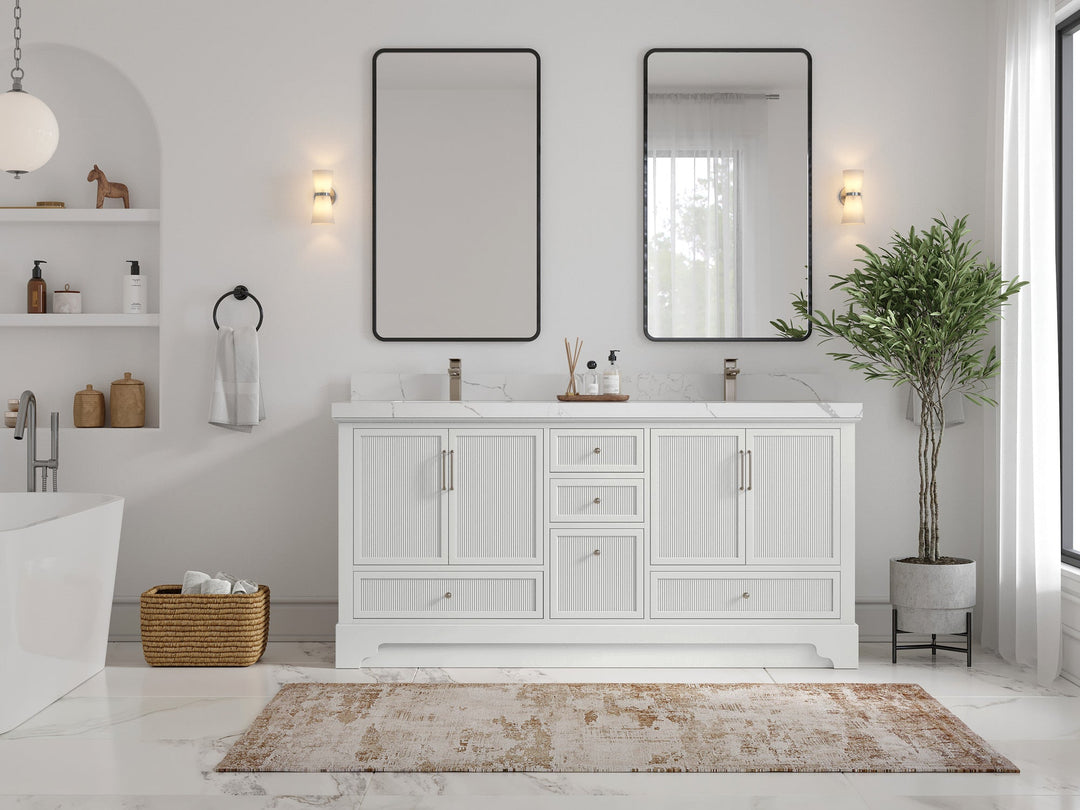 Alys 72 in. W x 22 in. D Double Sink Bathroom Vanity - Willow Bath and Vanity