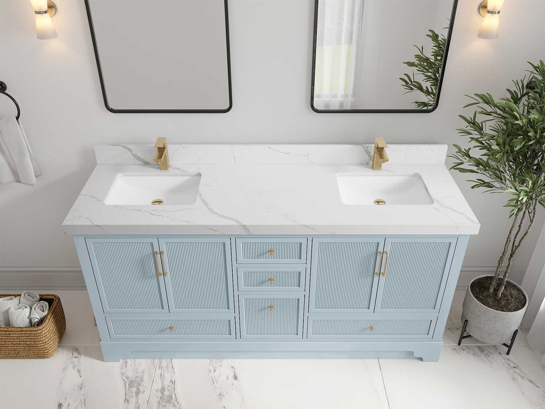 Alys 72 in. W x 22 in. D Double Sink Bathroom Vanity - Willow Bath and Vanity