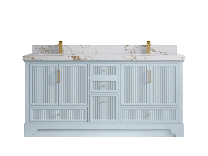 Alys 72 in. W x 22 in. D Double Sink Bathroom Vanity - photo 36