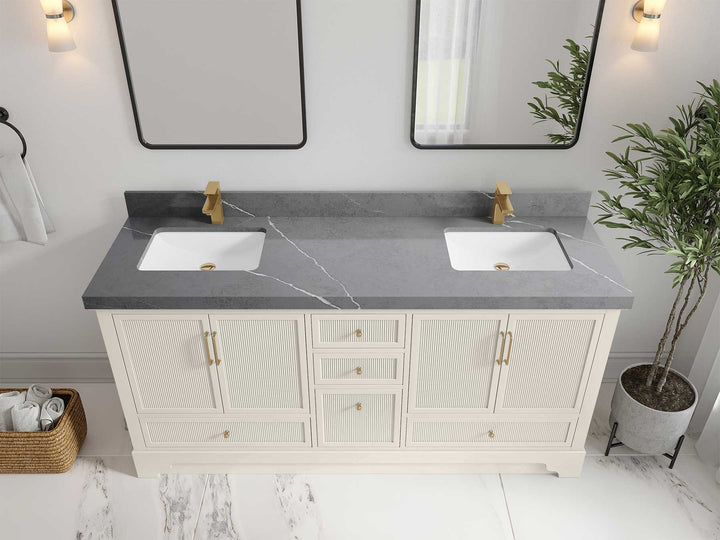 Alys 72 in. W x 22 in. D Double Sink Bathroom Vanity - photo 33