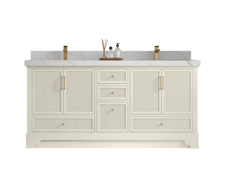 Alys 72 in. W x 22 in. D Double Sink Bathroom Vanity - photo 1
