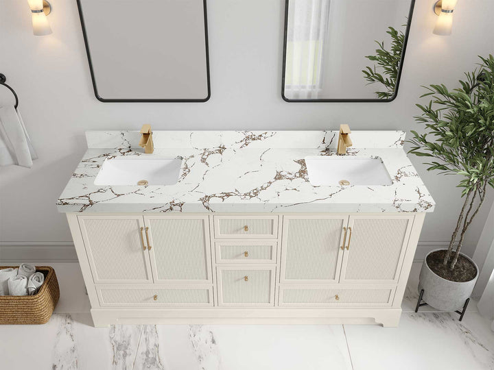 Alys 72 in. W x 22 in. D Double Sink Bathroom Vanity - photo 35
