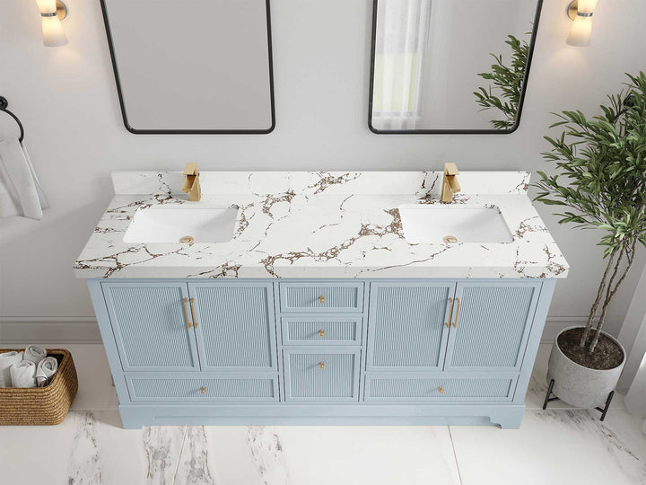 Alys 72 in. W x 22 in. D Double Sink Bathroom Vanity - photo 35