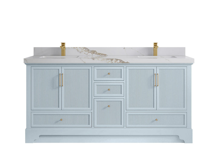 Alys 72 in. W x 22 in. D Double Sink Bathroom Vanity - photo 14