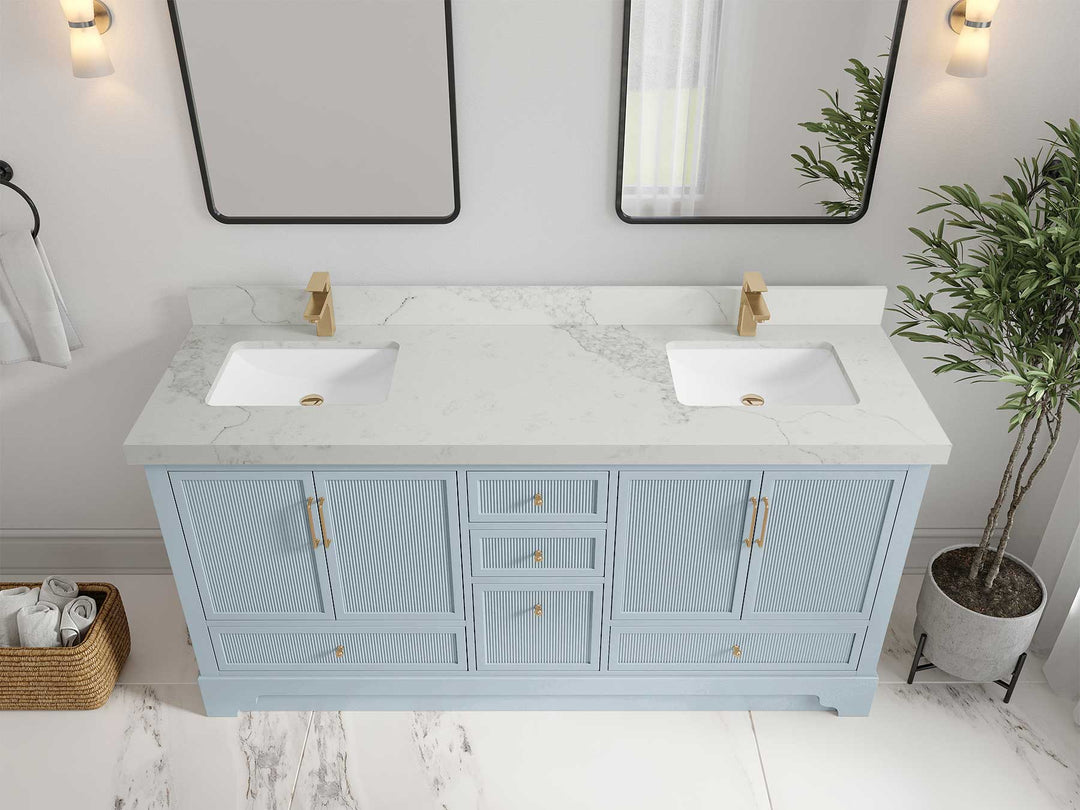 Alys 72 in. W x 22 in. D Double Sink Bathroom Vanity - Willow Bath and Vanity