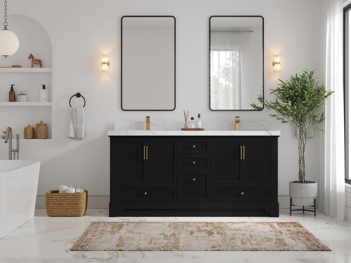 Alys 72 in. W x 22 in. D Double Sink Bathroom Vanity - photo 4
