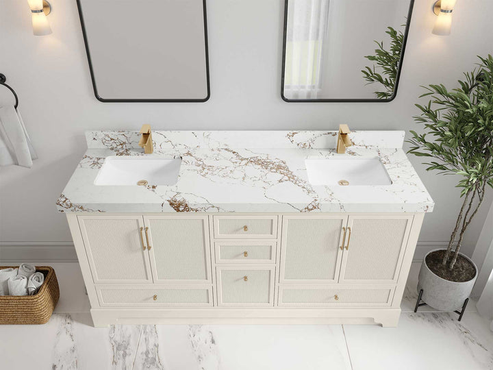 Alys 72 in. W x 22 in. D Double Sink Bathroom Vanity - photo 37