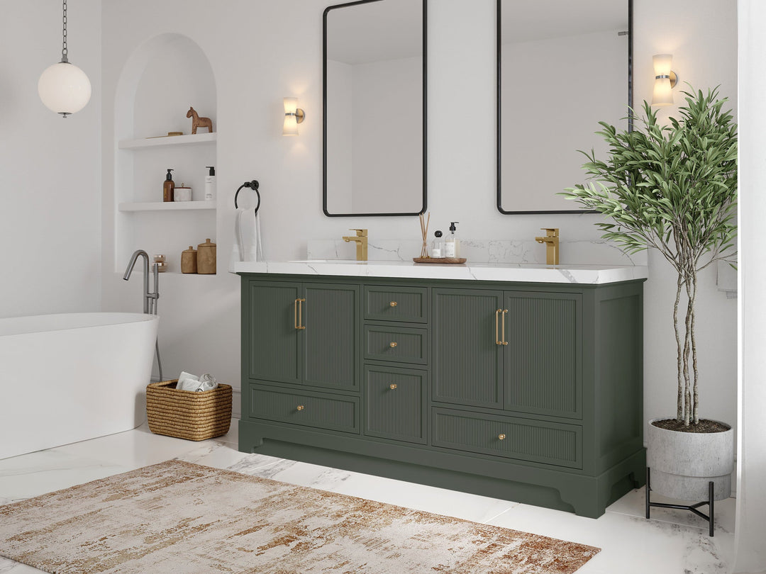 Alys 72 in. W x 22 in. D Double Sink Bathroom Vanity - Willow Bath and Vanity