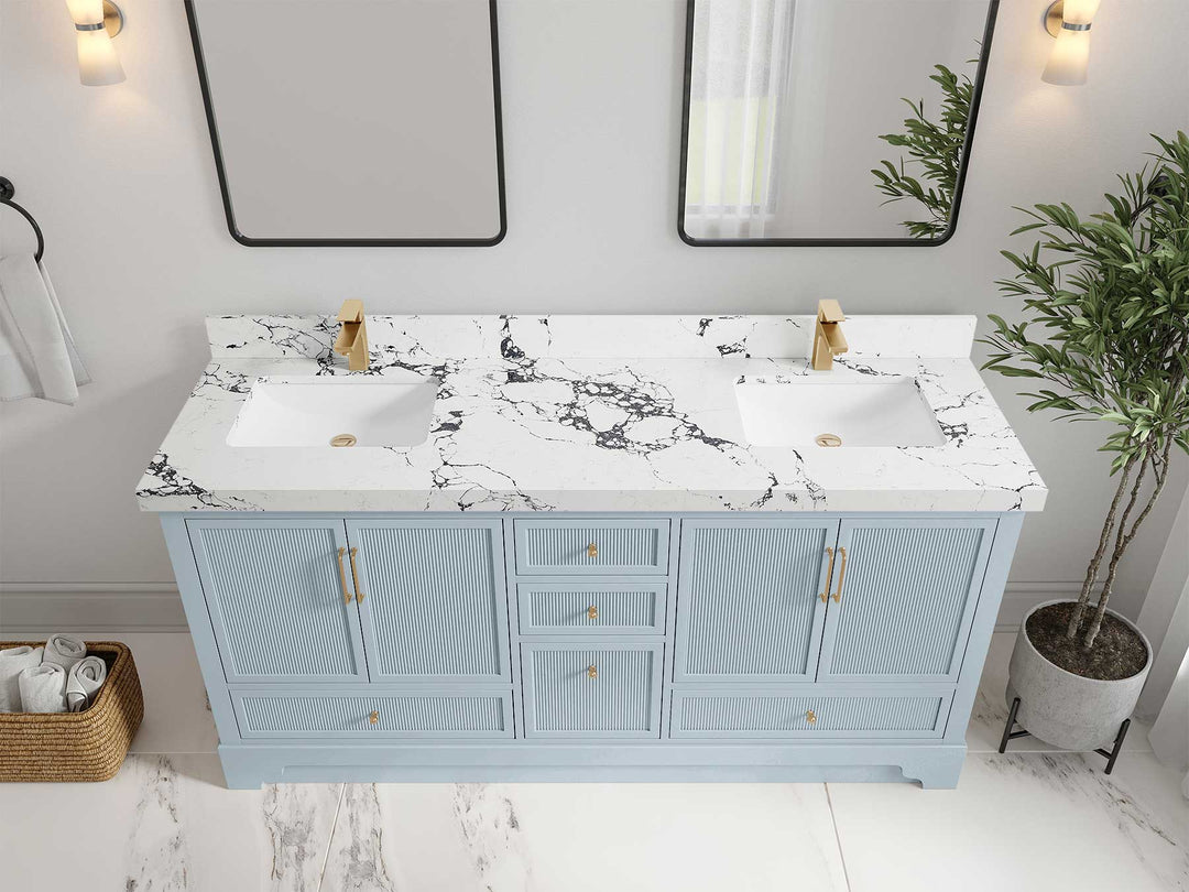 Alys 72 in. W x 22 in. D Double Sink Bathroom Vanity - Willow Bath and Vanity