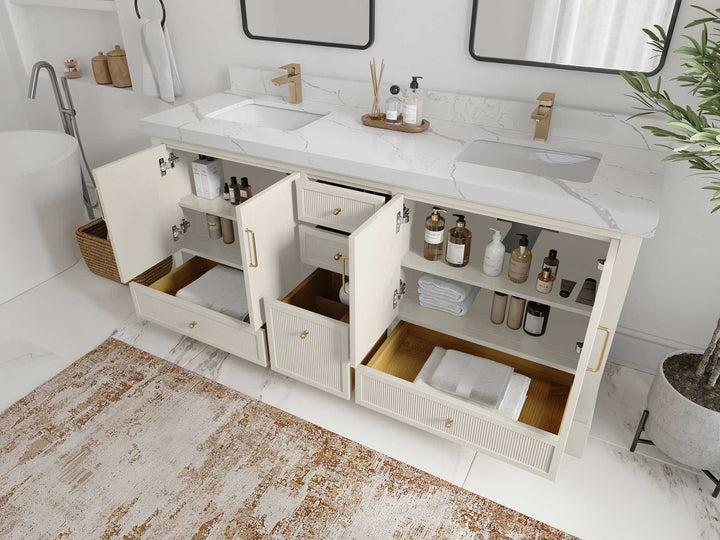 Alys 72 in. W x 22 in. D Double Sink Bathroom Vanity - photo 3