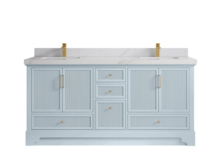 Alys 72 in. W x 22 in. D Double Sink Bathroom Vanity - photo 20