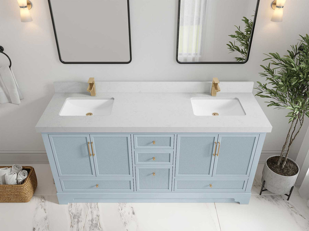 Alys 72 in. W x 22 in. D Double Sink Bathroom Vanity - Willow Bath and Vanity
