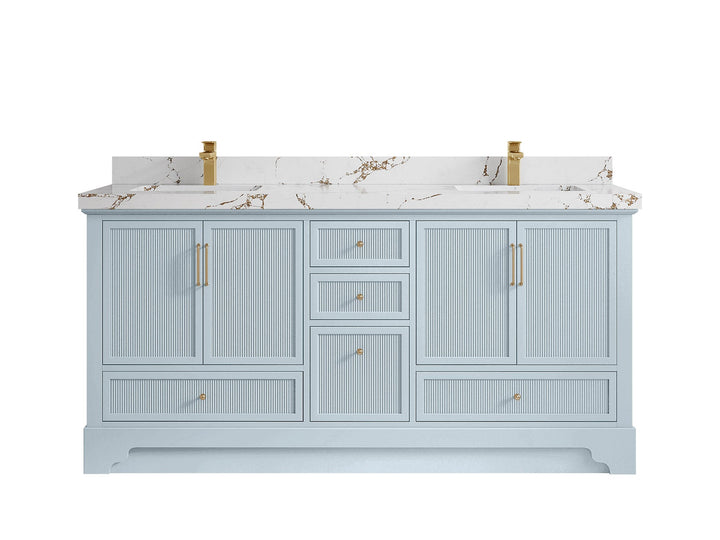 Alys 72 in. W x 22 in. D Double Sink Bathroom Vanity - photo 34