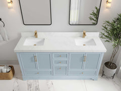 Alys 72 in. W x 22 in. D Double Sink Bathroom Vanity - photo 29