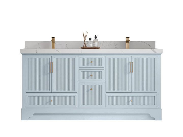 Alys 72 in. W x 22 in. D Double Sink Bathroom Vanity - photo 1