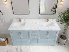Alys 72 in. W x 22 in. D Double Sink Bathroom Vanity - photo 23