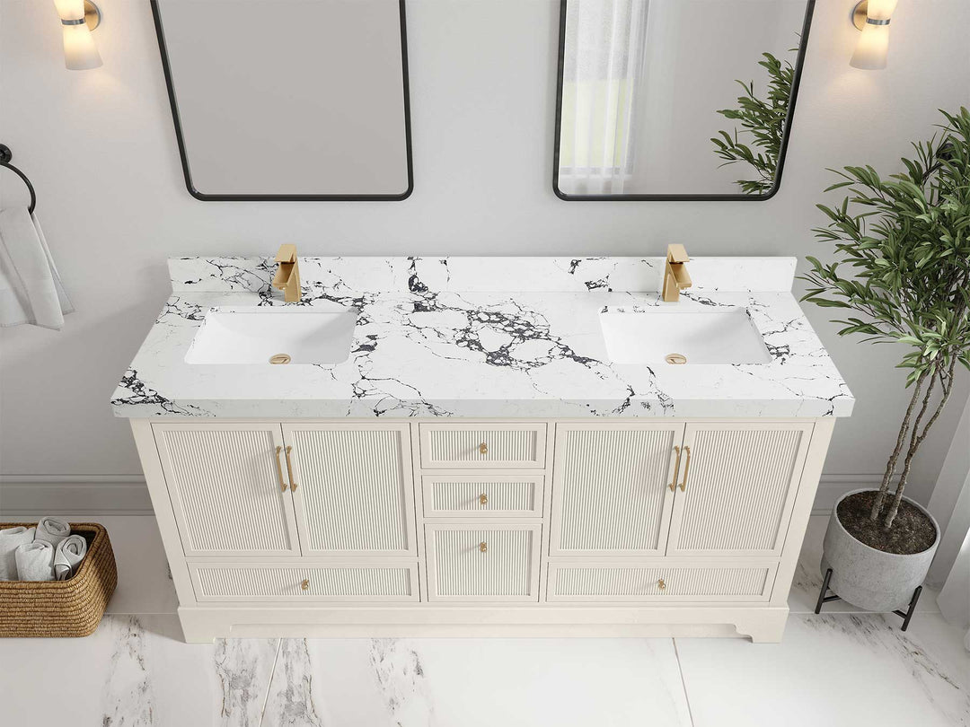 Alys 72 in. W x 22 in. D Double Sink Bathroom Vanity - Willow Bath and Vanity