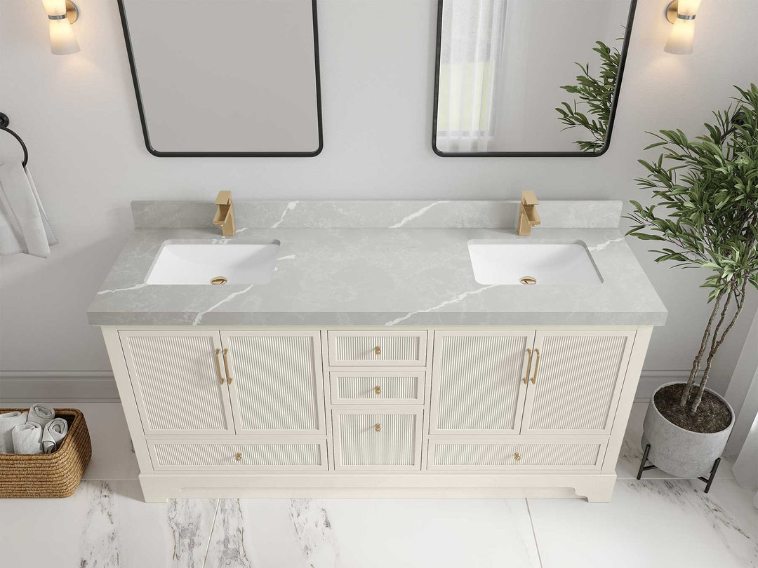 Alys 72 in. W x 22 in. D Double Sink Bathroom Vanity - Willow Bath and Vanity