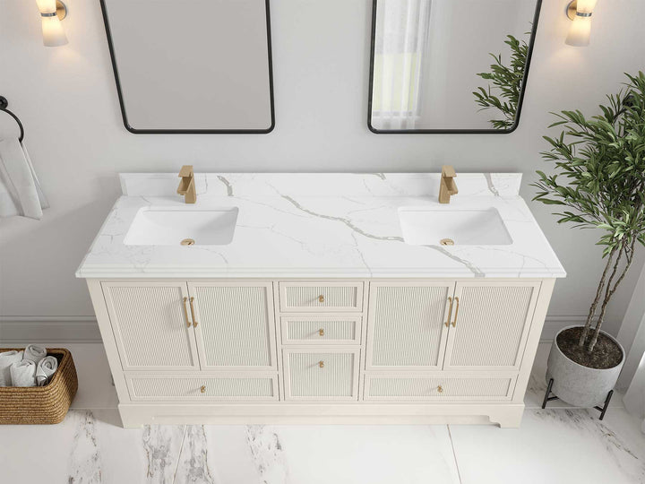 Alys 72 in. W x 22 in. D Double Sink Bathroom Vanity - photo 25