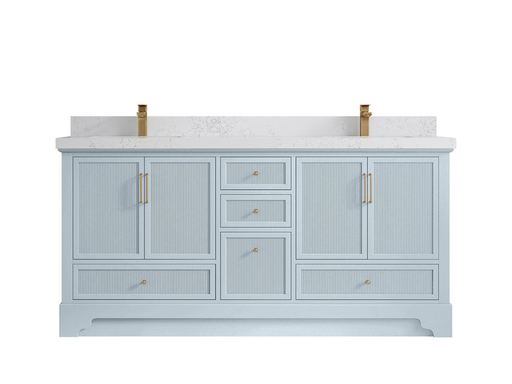 Alys 72 in. W x 22 in. D Double Sink Bathroom Vanity - photo 28