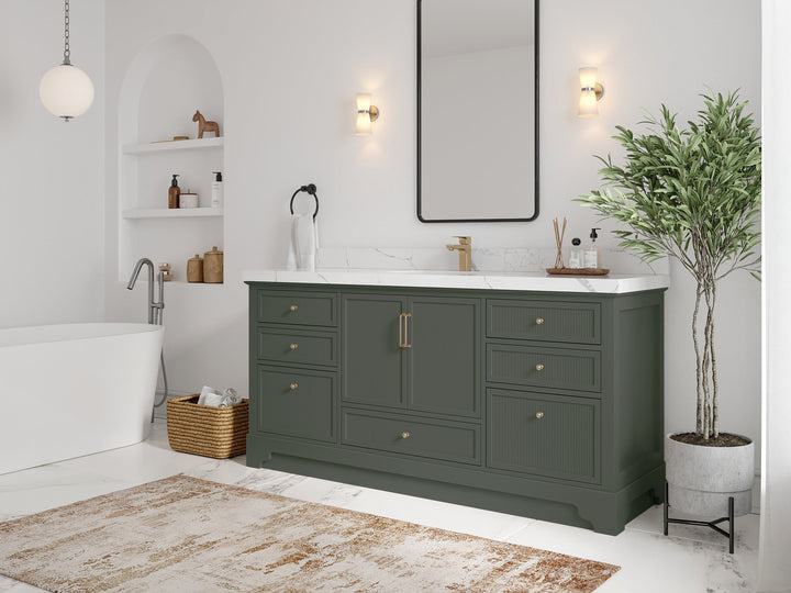 Alys 72 in. W x 22 in. D Single Sink Bathroom Vanity - photo 4