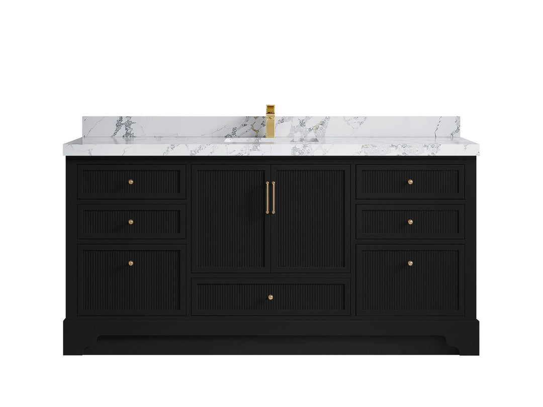 Alys 72 in. W x 22 in. D Single Sink Bathroom Vanity - Willow Bath and Vanity