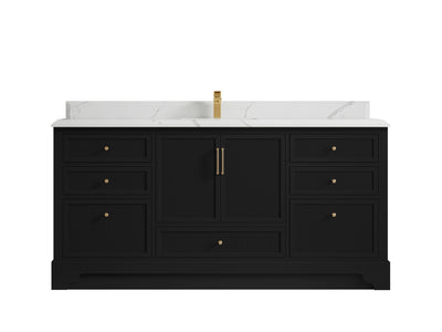 Alys 72 in. W x 22 in. D Single Sink Bathroom Vanity - Willow Bath and Vanity