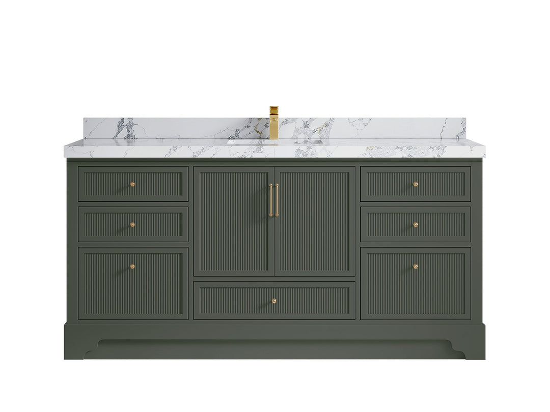 Alys 72 in. W x 22 in. D Single Sink Bathroom Vanity - Willow Bath and Vanity