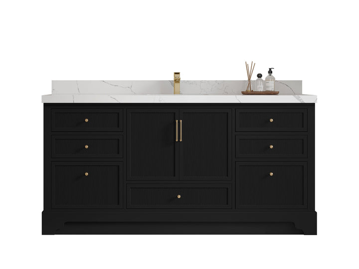 Alys 72 in. W x 22 in. D Single Sink Bathroom Vanity - photo 1