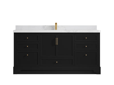 Alys 72 in. W x 22 in. D Single Sink Bathroom Vanity - Willow Bath and Vanity