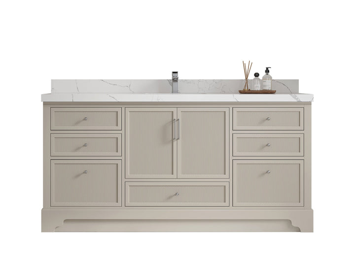 Alys 72 in. W x 22 in. D Single Sink Bathroom Vanity - photo 1