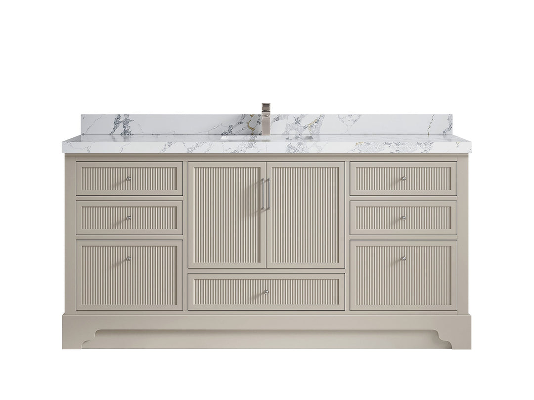 Alys 72 in. W x 22 in. D Single Sink Bathroom Vanity - Willow Bath and Vanity