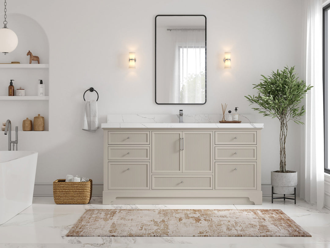 Alys 72 in. W x 22 in. D Single Sink Bathroom Vanity - Willow Bath and Vanity