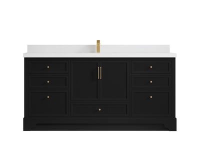Alys 72 in. W x 22 in. D Single Sink Bathroom Vanity - Willow Bath and Vanity